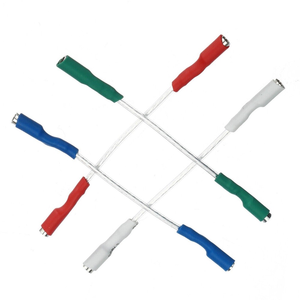 4Pcs 7N headshell wires OFC turntable leads phono cartridge cables replacement E