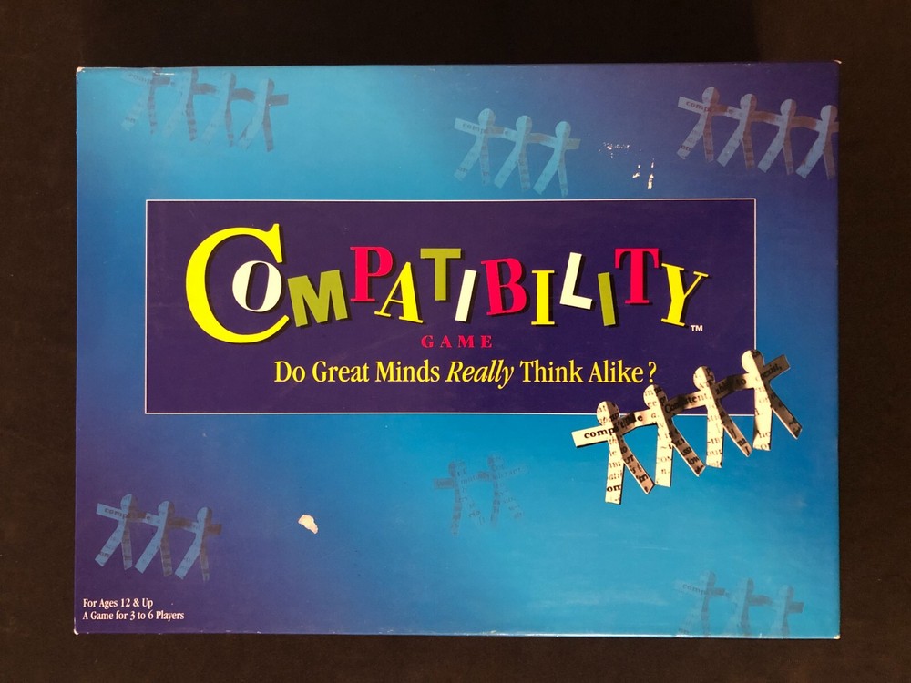 Compatibility Board GameGreat Minds Think Alike Mattel 100% Verified Complete