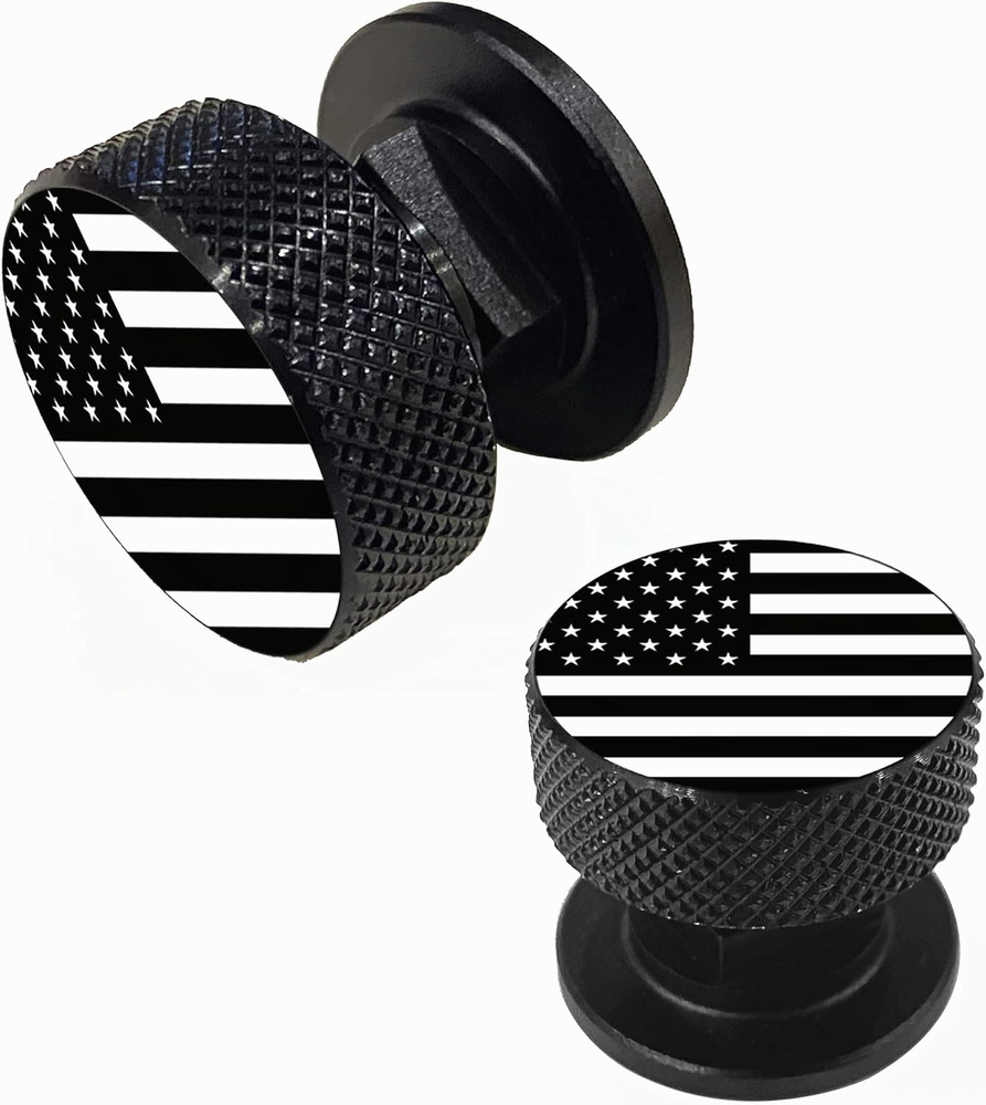 Black American USA Flag Pipeliner Welding Helmet Fasteners - 1 Pair