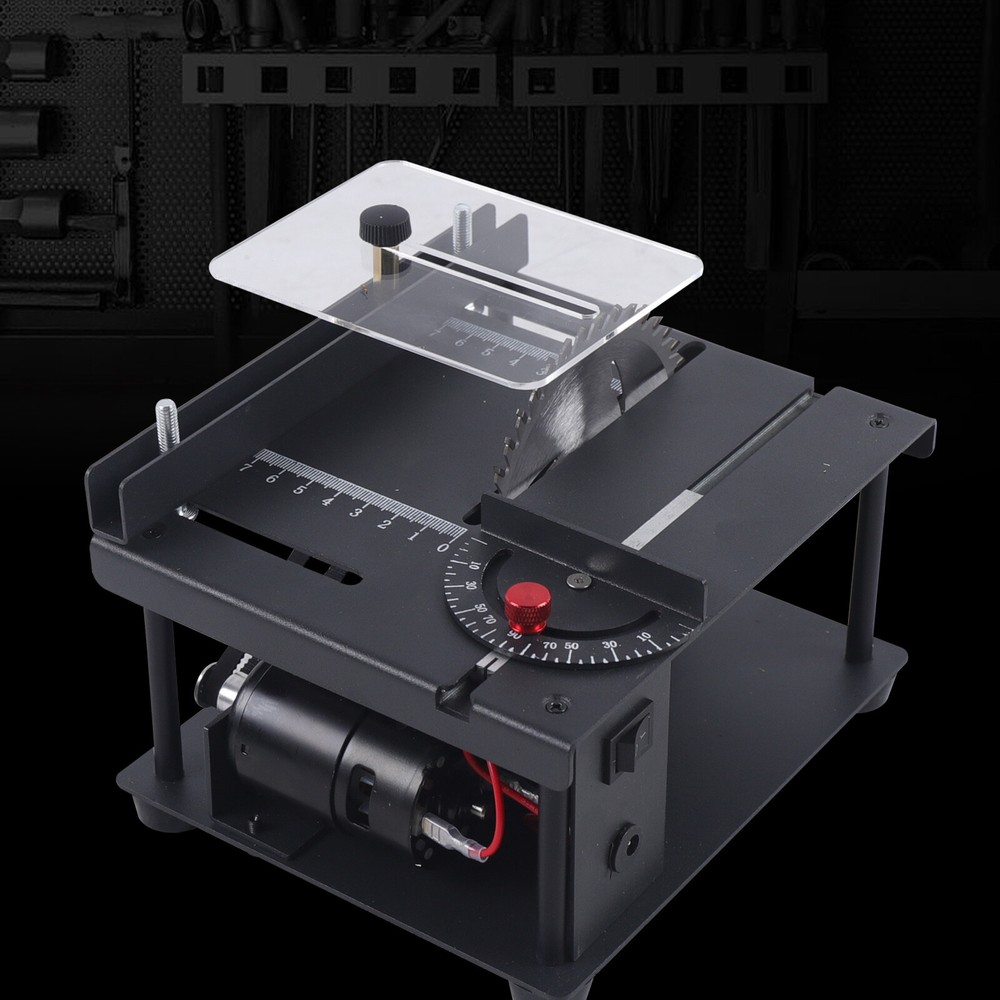 Precision Mini Table Saw for DIY Woodworking with Bench Cutting Blade