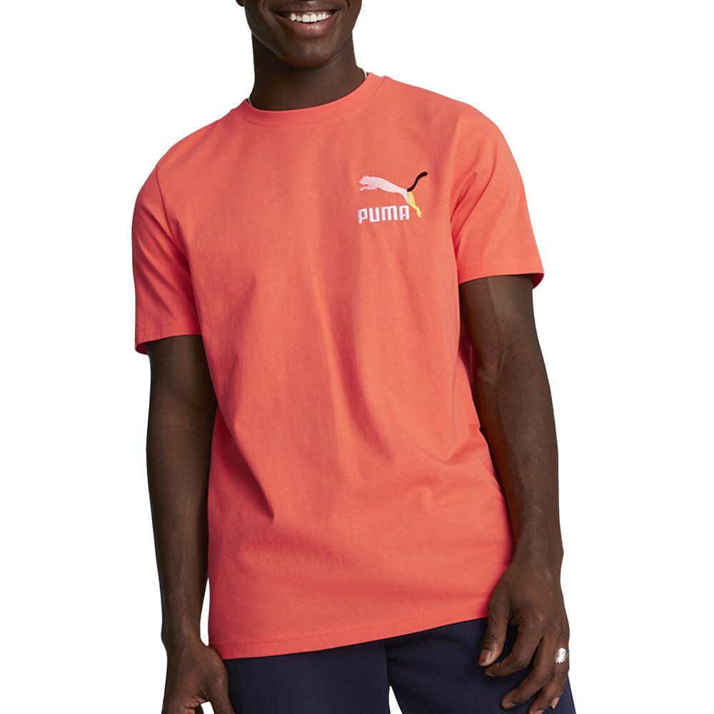 Puma Classics Brand Love Graphic Crew Neck Short Sleeve T-Shirt Mens Size M  Cas