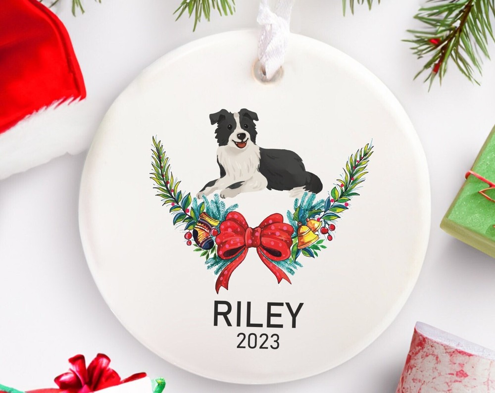 Dog Paw Christmas Ornament Personalized Pet Christmas Ornament New Year Gift