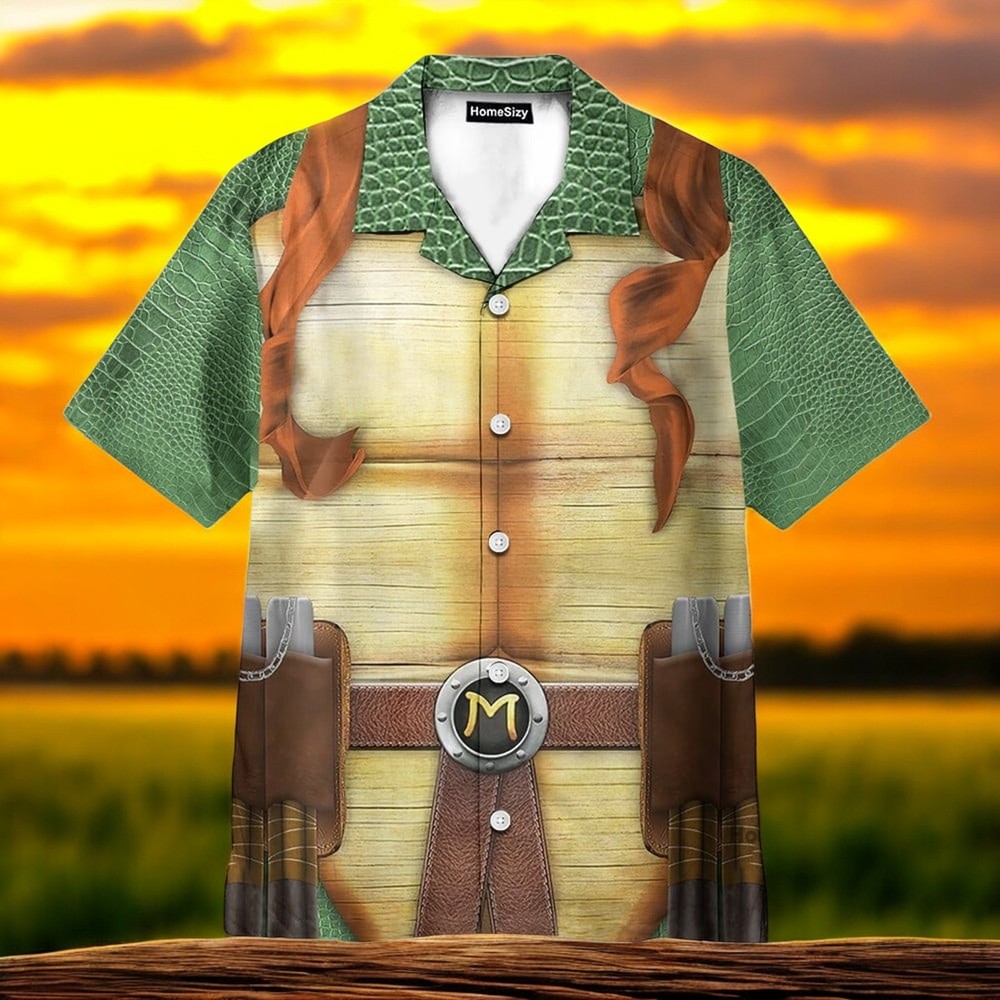 Michelangelo TMNT Mike Mikey Cosplay Costume Hawaiian Shirt