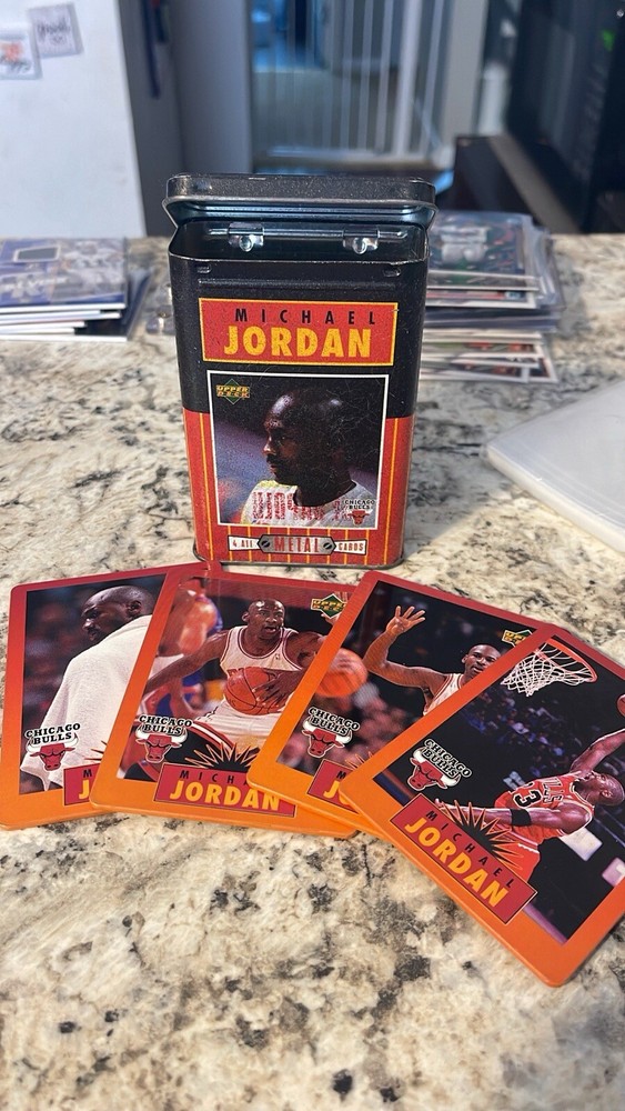 Upper Deck Jordan Metal Cards Set Of 4 Cards With Box