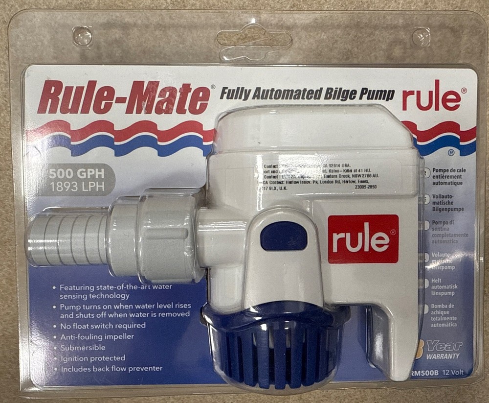 Rule Rule-Mate 500 Fully Automated Bilge Pump - 12V RM500B-image