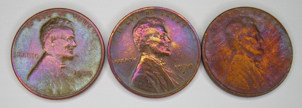 1930 P D S Lincoln Cent Wheat Penny Set **Vintage Coin**