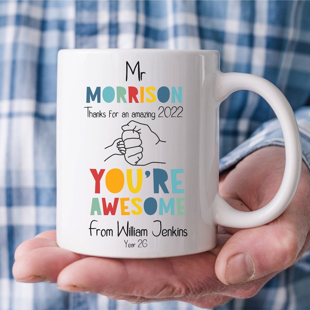 Male Teacher Gift Personalised Teacher Mug Teacher Appreciation Custom Teacher