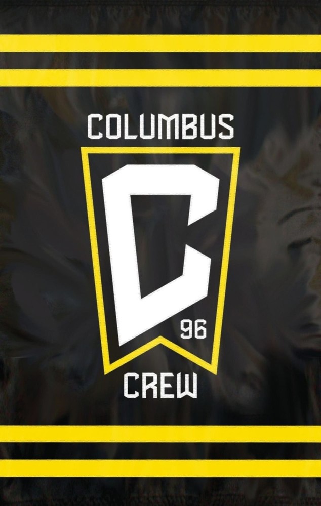 Columbus Crew SC Premium 2-Sided Banner Flag, Applique, Embroidered 28x44...