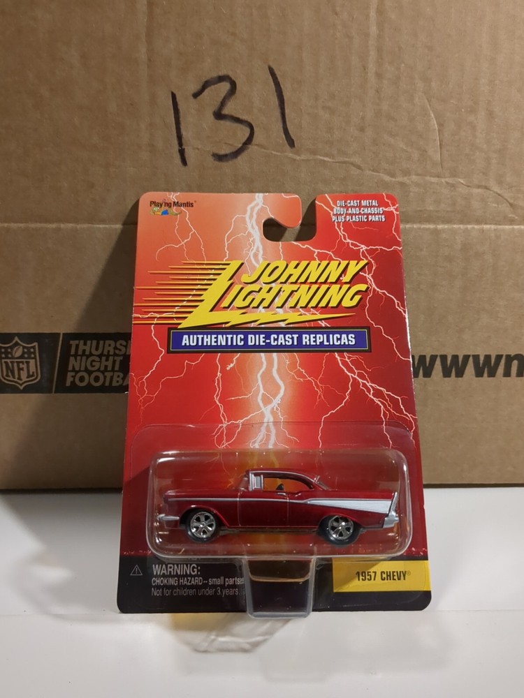 Johnny Lightning Authentic Die-Cast Replicas Red 1957 Chevy  A11