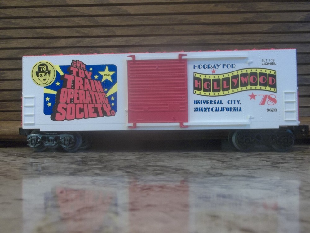 Lionel 6-9678 O Gauge TTOS 1978 Hollywood Hi-Cube Boxcar