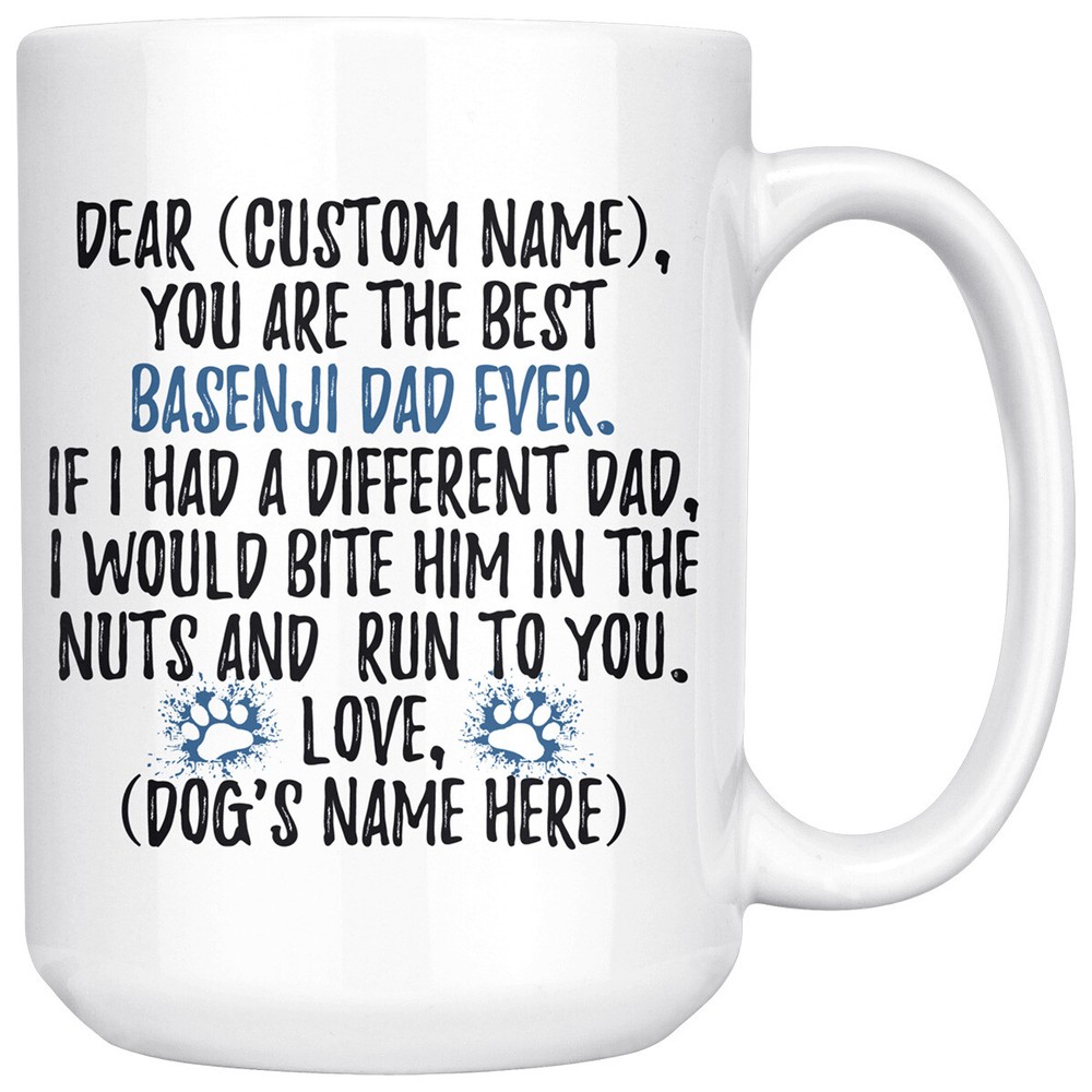 Custom Basenji Dad Mug for Dog Lovers & Owners-image