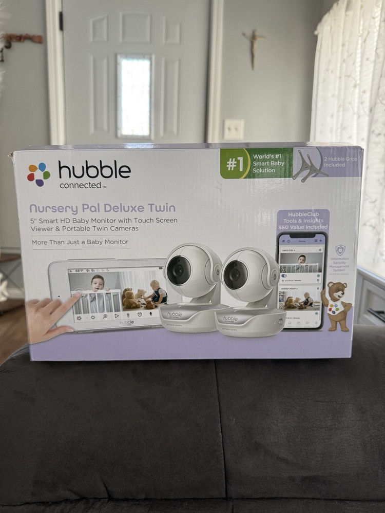 Hubble Connected Nursery Pal Deluxe 5 in Smart HD Wi-Fi Video Baby Monitor