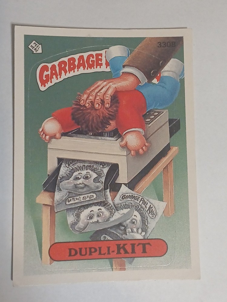 1987 Topps Garbage Pail Kids Series 8 OS8 Dupli KIT 330b NM 1/18