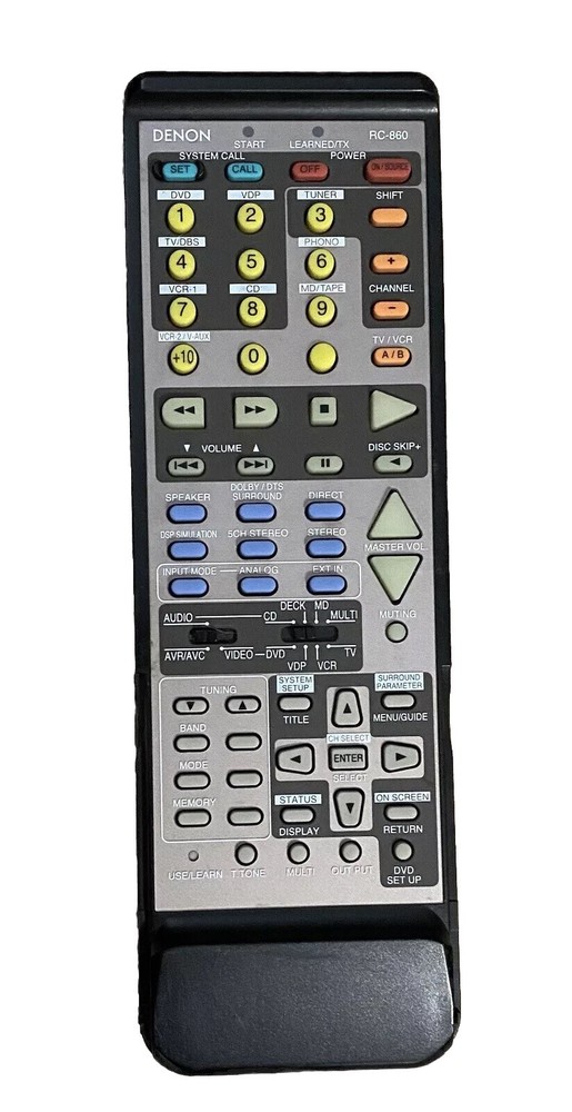 Original Denon RC-860 Remote for AVR-3300 & AVR-2802 Receivers