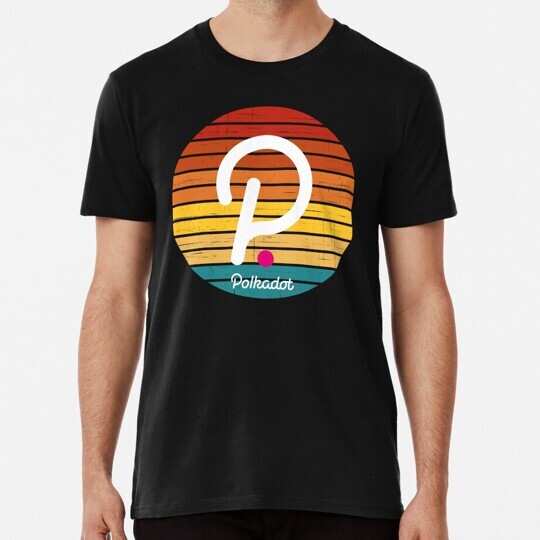 Polkadot Dot Cryptocurrency Grunge Modern V3 S to 5XL Made in the USA T-Shirt-image