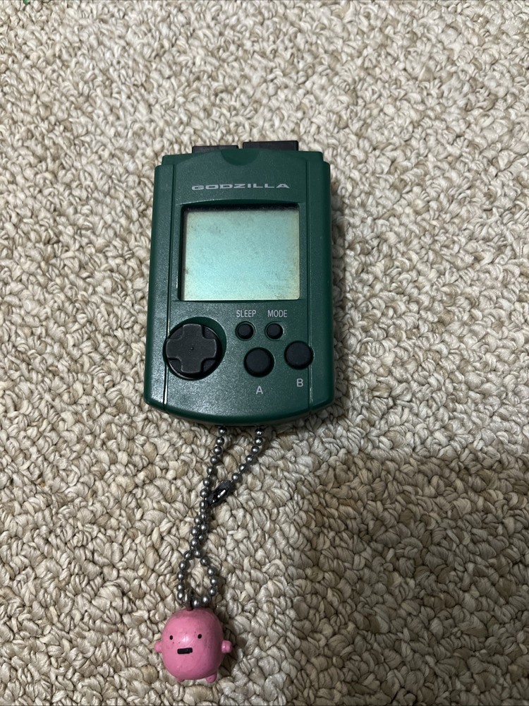 Sega Dreamcast Official VMU HKT-7000 GODZILLA Visual Memory Unit 2477 No Cap-image