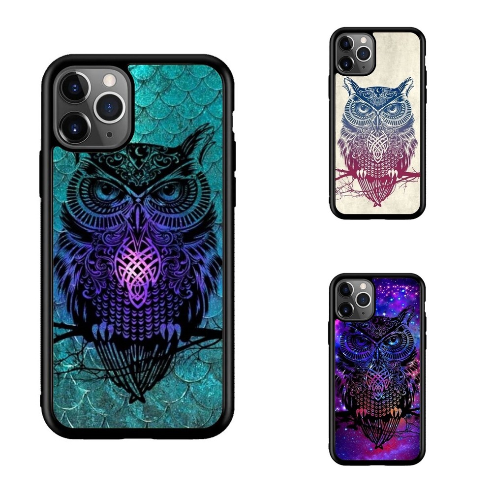 mandala style owl For Apple iPhone Samsung Galaxy Motorola Anti scratch Cover