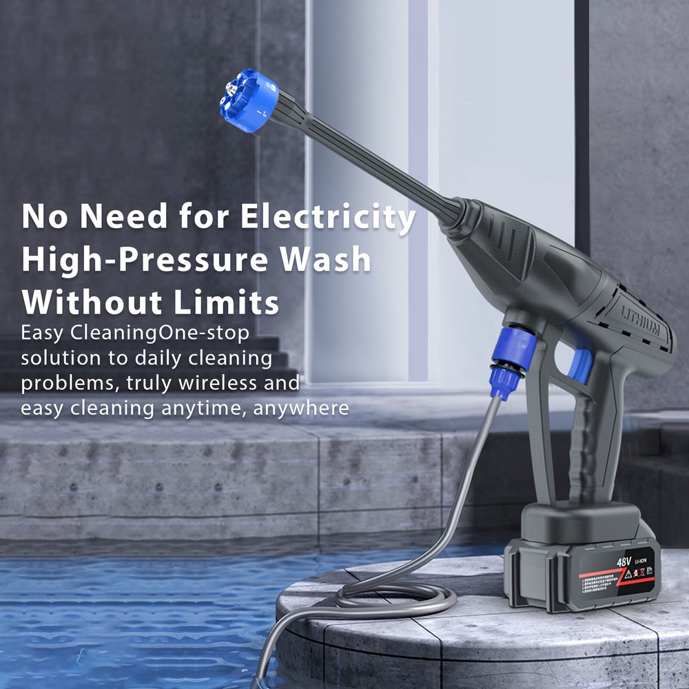 6-in-1 Nozzle High Pressure Water Gun Electric Spray Portable Car Tool