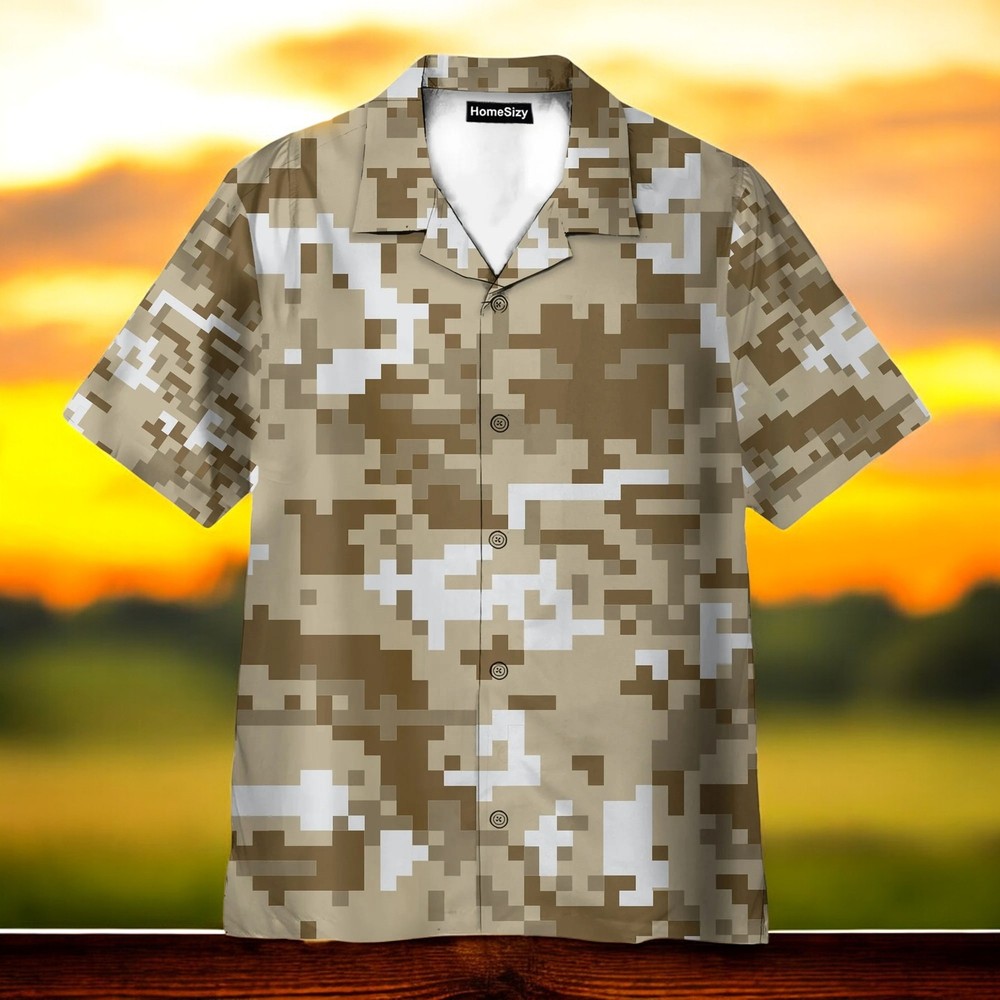 Marine Corps Hawaiian Shirt Short Sleeve Tropical Summer Beach Design Available in Sizes S to 5XL