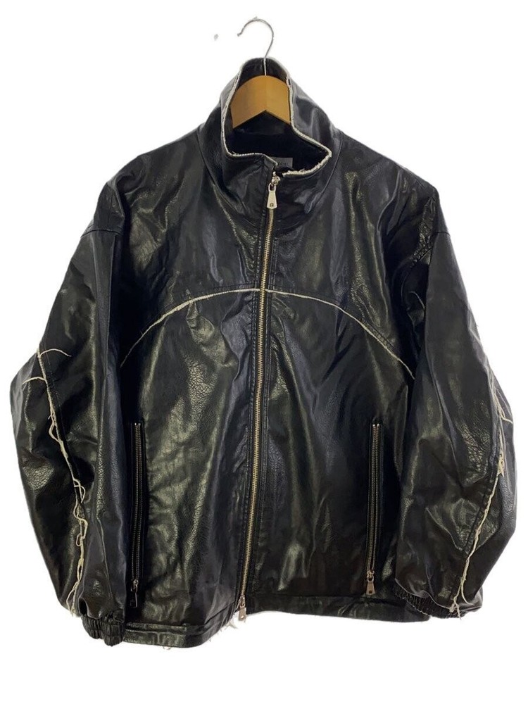 Maison Special Black Leather Blouson Jacket 11242211213