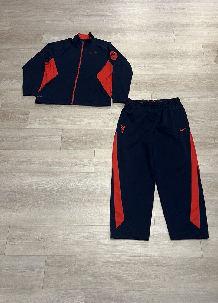 Nike Dri Fit Kobe Bryant Mamba #24 2 Piece Tracksuit Set Jacket Pants Size XXL