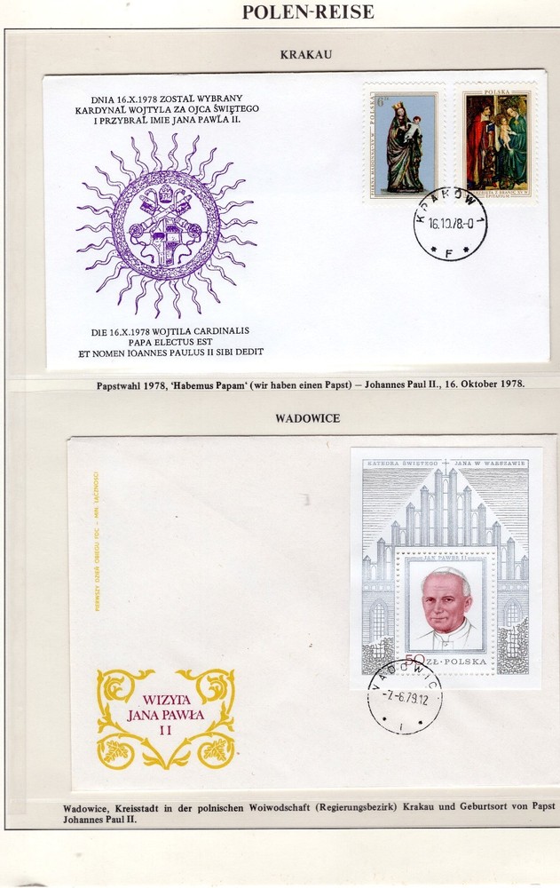 Pope John Paul II Papal Trips Collection 100 Covers Lindner VATICAN VATICANO-image