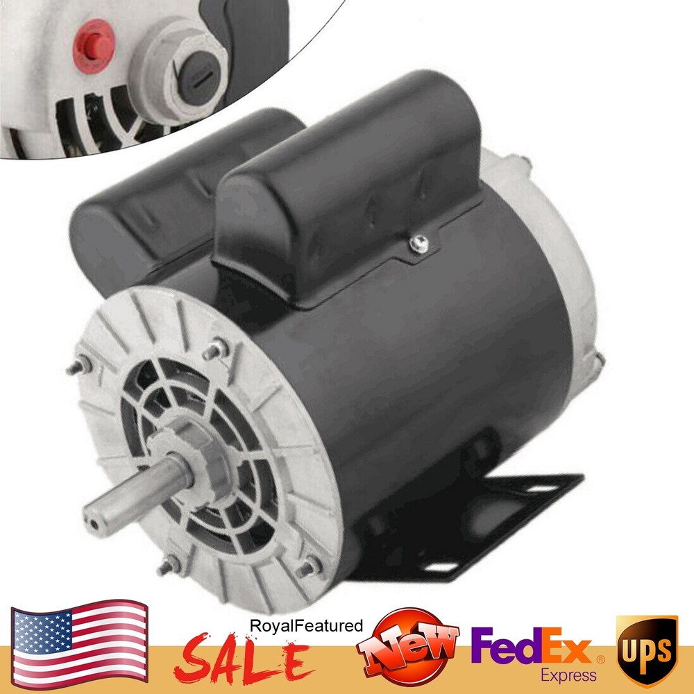 SPL Compressor Duty 2HP Electric Motor 3450 RPM 56 Frame 5/8