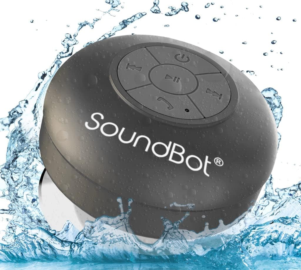 SB510 Bluetooth Shower Speaker HD, Water-Resistant, 6H Playtime, Suction Cup