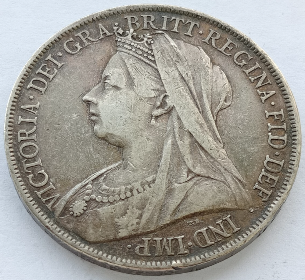1900 Victoria full crown silver coin collectible British numismatic treasure