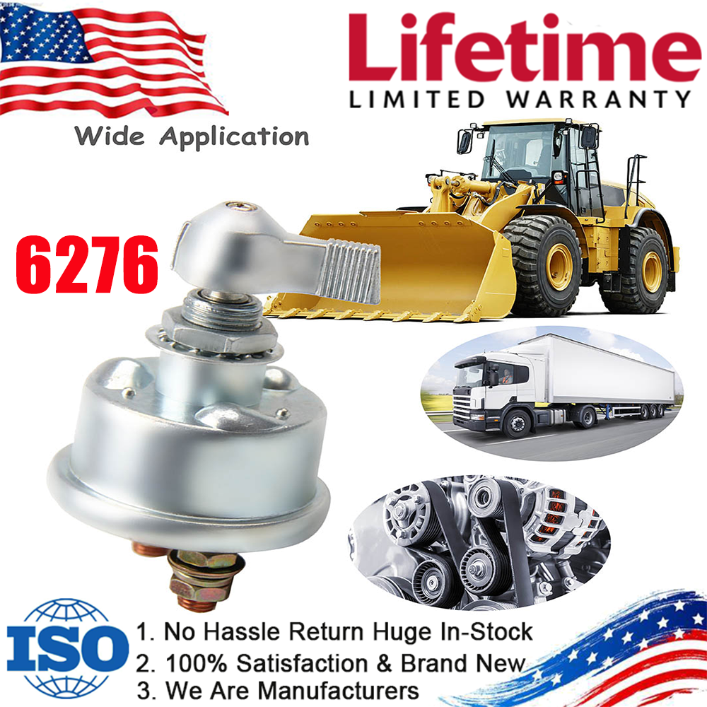 12V Master Battery Disconnect Switch 2 post SPST Cut-Off Kill Nascar Marine ATV