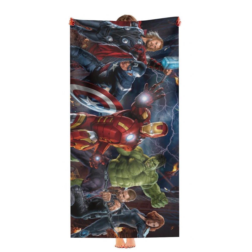 Avengers Microfiber Beach Towel 30x60 Quick Dry Birthday Gift
