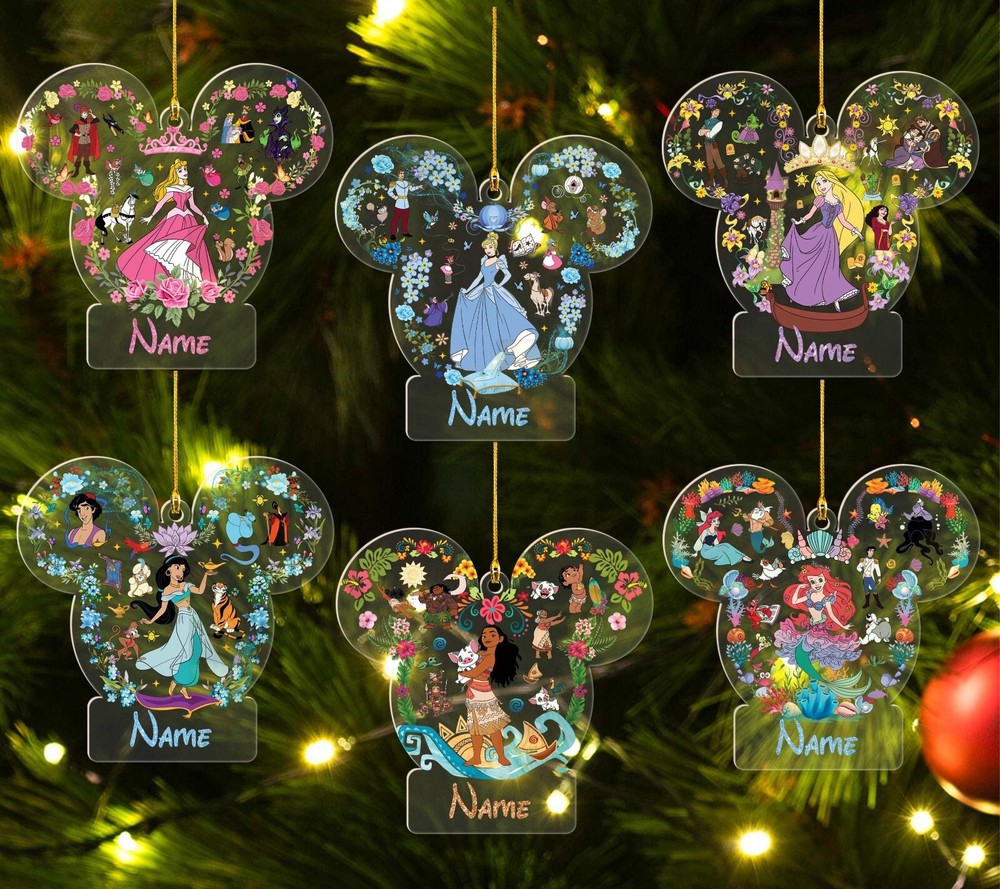 Custom Disney Princess Christmas Ornaments for Holiday Decor-image