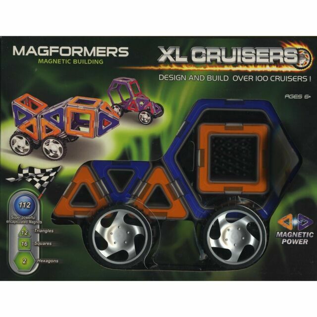 Magformers 32-Piece Red & Yellow XL Cruiser Set - NIP