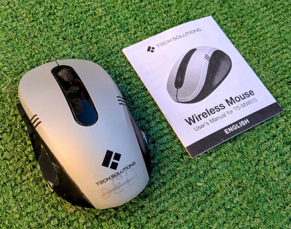 NO DONGLE Tech Solutions Optical Wireless Mouse TS-MW610 Battery Operated EUC