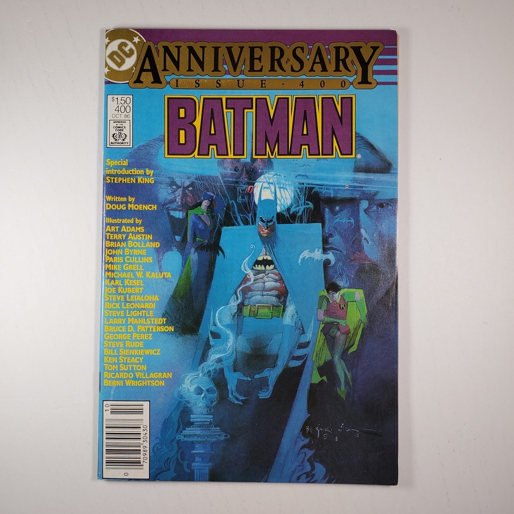 DC Comics Batman #400 Newsstand NM Key Issue Bill Sienkiewicz Classic Cover