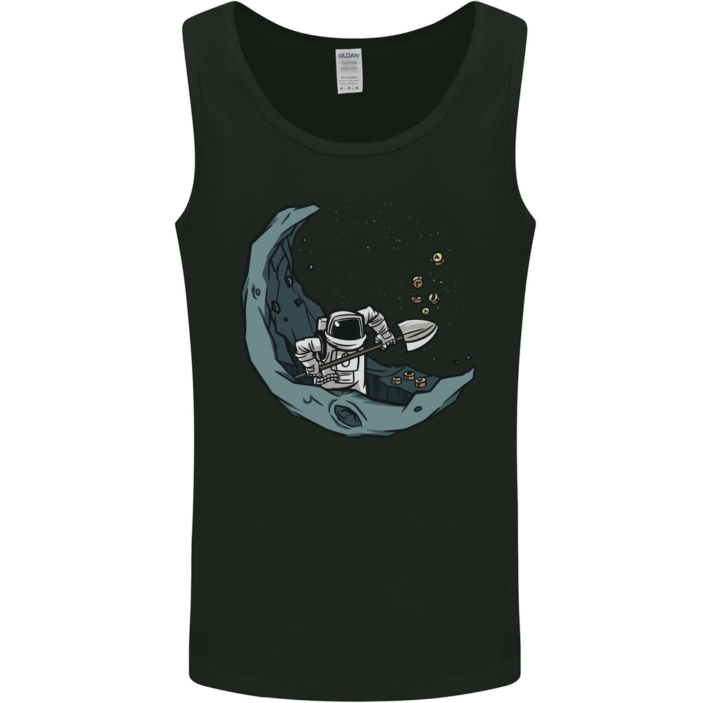 Cryptocurrency Mining the Moon Mens Vest Tank Top-image