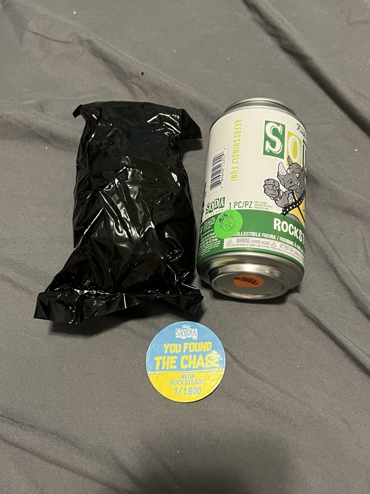 ROCKSTEADY BLUE NEON CHASE SODA FUNKO POP! Teenage Mutant Ninja Turtles