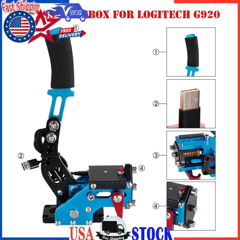 USB3.0 14Bit XSX XBOX Handbrake for Racing Games Steering Wheel Stand G920 Blue