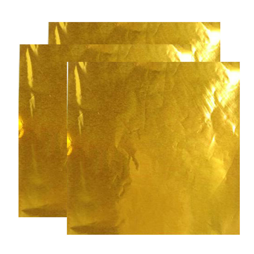 200pcs Foil Paper Foil Gift Packaging Paper Lolly Wrapping Paper