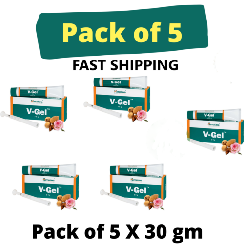 5 X Himalaya V-Gel   30 gm Each   Relieves Vaginal_Infections  / EXPIRY 2027