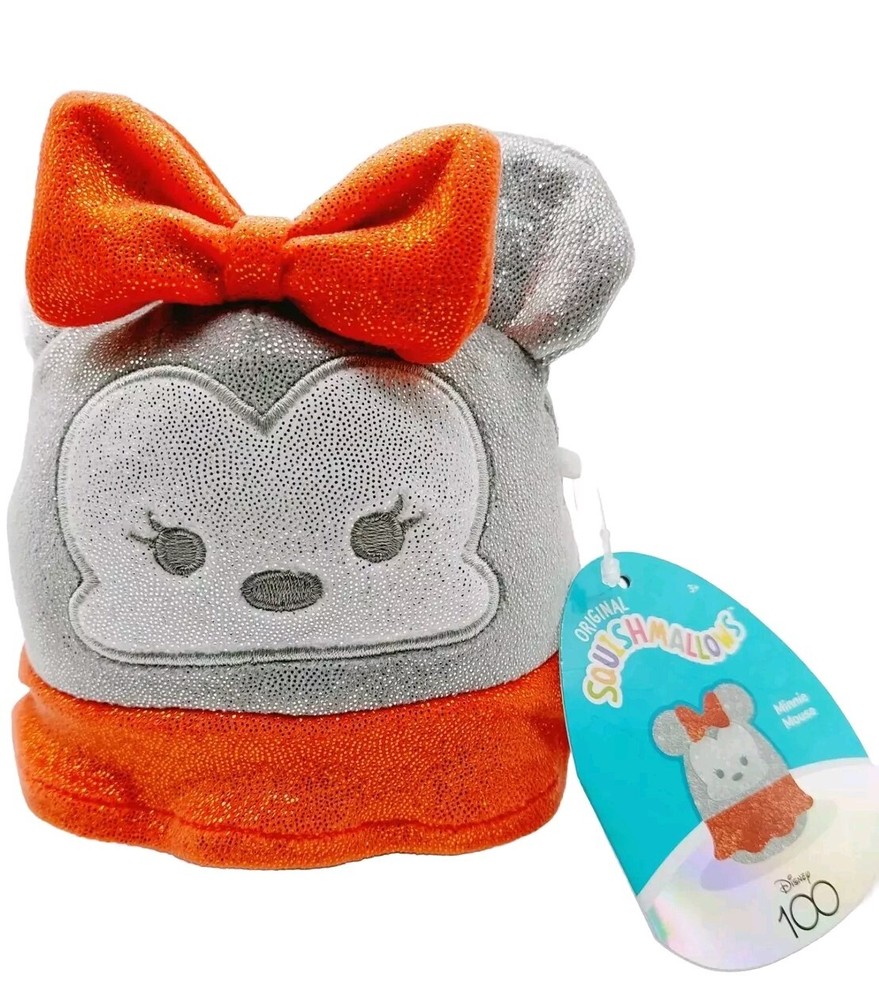 Disney 100th Anniversary Sparkle Silver Squishmallows Minnie Plush