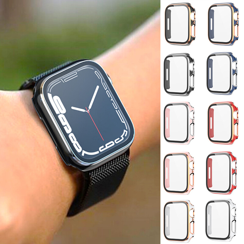 For Apple Watch Series 7 6 5 4 3 2 1 Ultra thin 360 Screen Protector Case Cover