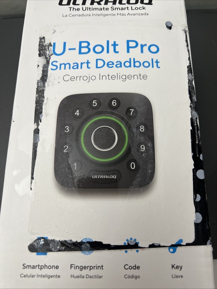 Ultraloq U-Bolt Pro Smart Lock with Fingerprint ID New Sealed LN
