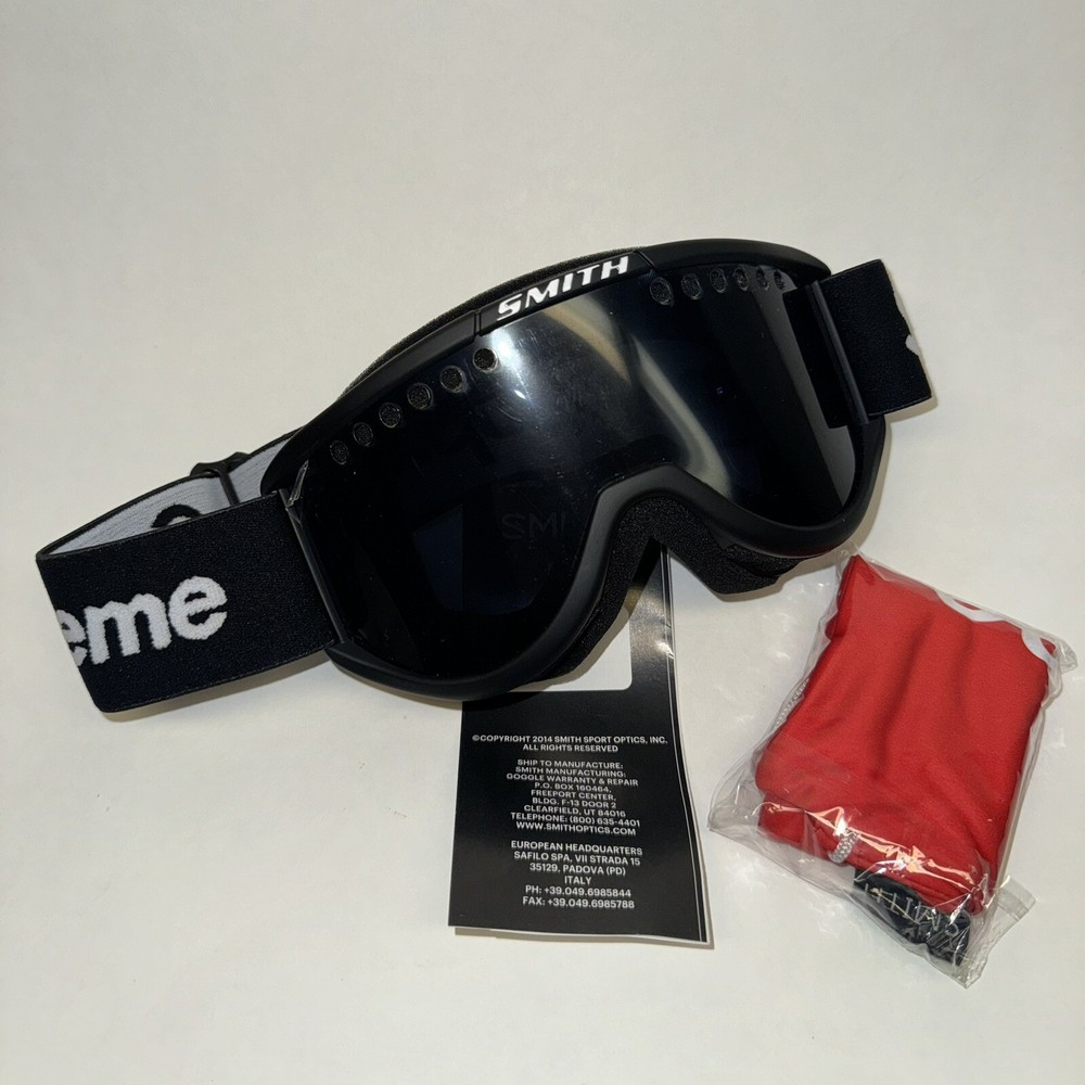 Supreme x Smith Snowboard / Ski Goggles - Black FW15