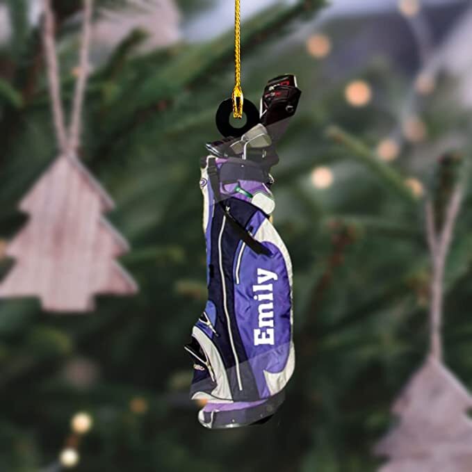 Custom Golf Christmas Ornament Personalized Golfer Gift-image