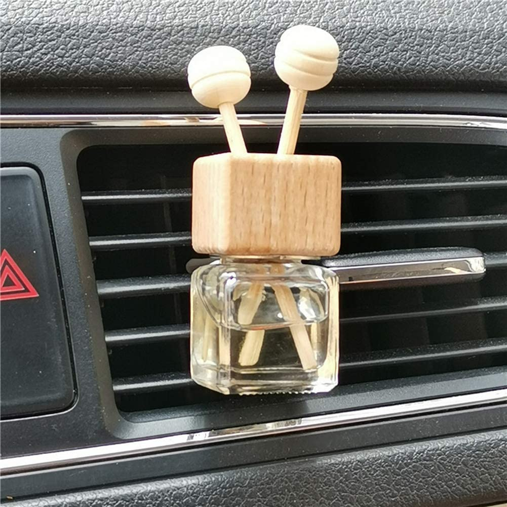 4 Packs Empty Essential Oil Diffuser Bottle Car Air Freshener Vent Clip Auto Per