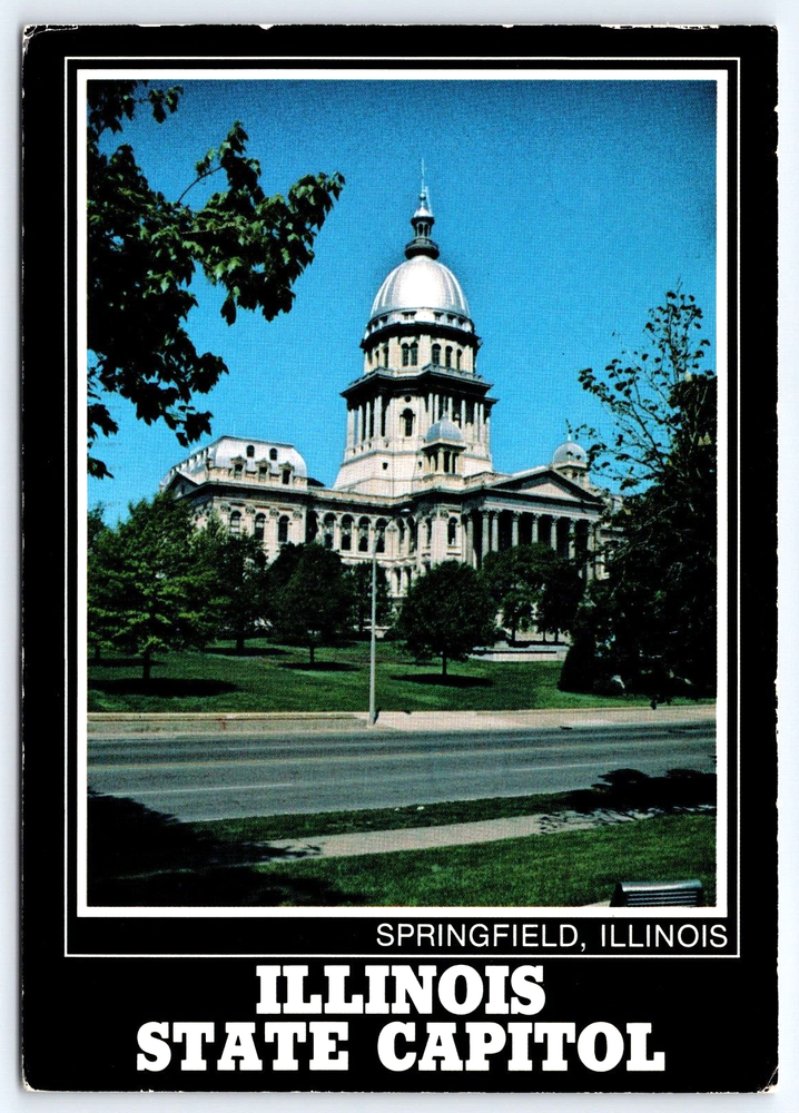 Original Vintage Postcard Illinois State Capitol Building Springfield Illinois