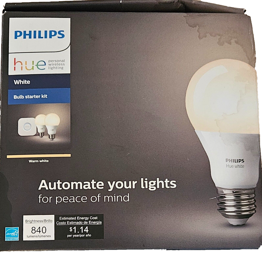 PHILLIPS Hue Wireless Smart Lighting Starter Kit BNIB Never Opened-image
