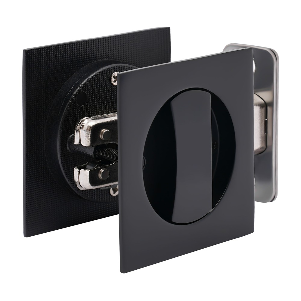 Square Sliding Door Lock Privacy Latch Zinc Alloy Barn Pocket Entry Lock
