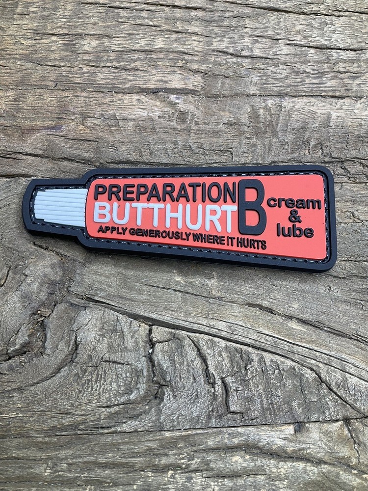 Patch PVC Tactical Morale HOOK-3D PVC Preparation Butt Hurt  Humor Funny Crying